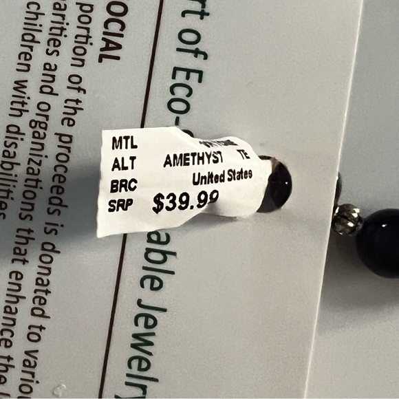 🛍 NWT 🛍WIND AND FIRE AMETHYST BRACELET 🛍 - Picture 6 of 9